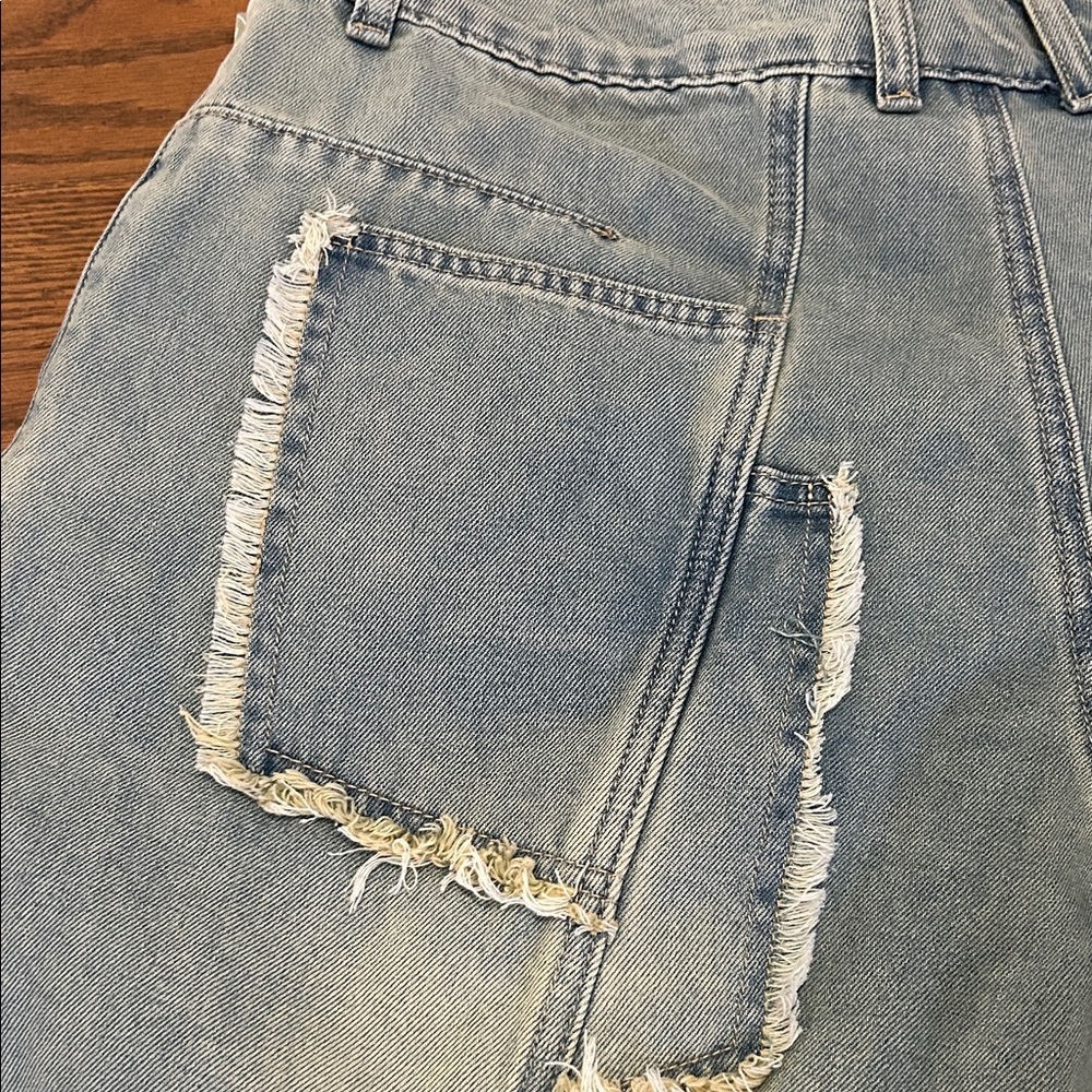 XTonz Jeans Men’s Size L Distressed Barrel Leg Denim Hipster Oversized NWT - Picture 12 of 12